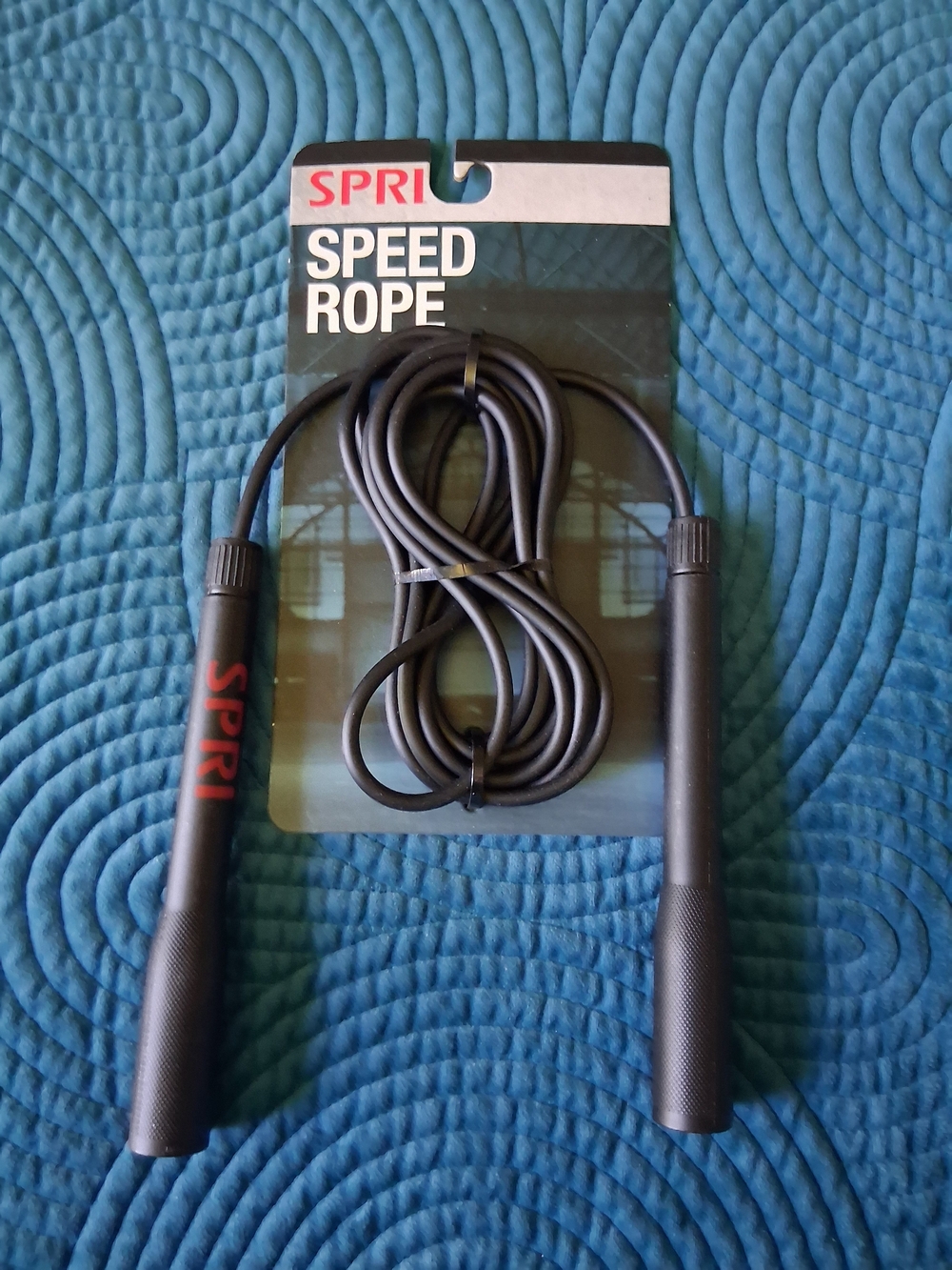 SPRI Black Speed Rope - High-Speed Jump Rope for Cardio & Fitness